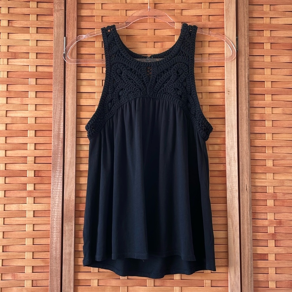 Loft Embroidered Knit Tank Top